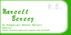 marcell berecz business card